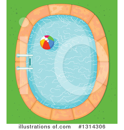 Royalty-Free (RF) Swimming Pool Clipart Illustration by Pushkin - Stock Sample #1314306