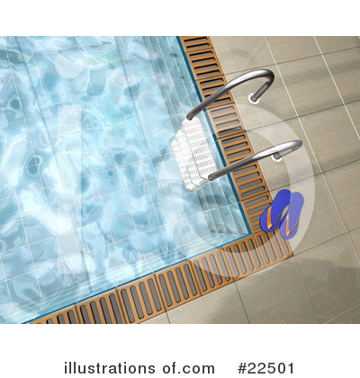 Royalty-Free (RF) Swimming Pool Clipart Illustration by KJ Pargeter - Stock Sample #22501