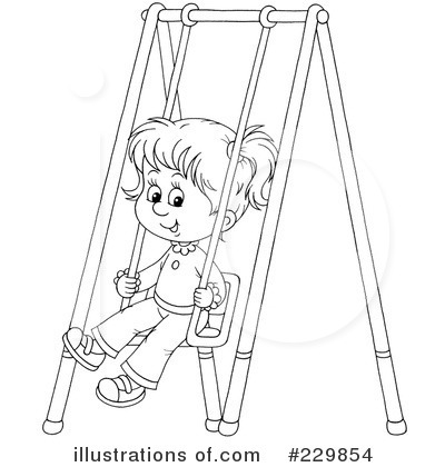 Royalty-Free (RF) Swinging Clipart Illustration by Alex Bannykh - Stock Sample #229854