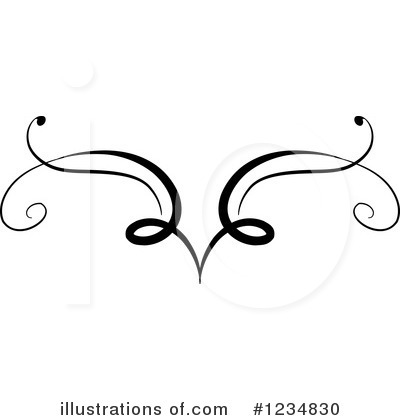 Swirls Clipart #1234830 by BNP Design Studio