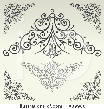 Royalty-Free (RF) Swirls Clipart Illustration by BestVector - Stock Sample #89900