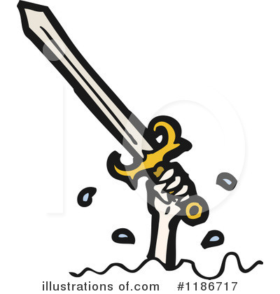 Royalty-Free (RF) Sword Clipart Illustration by lineartestpilot - Stock Sample #1186717