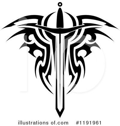 Royalty-Free (RF) Sword Clipart Illustration by Vector Tradition SM - Stock Sample #1191961