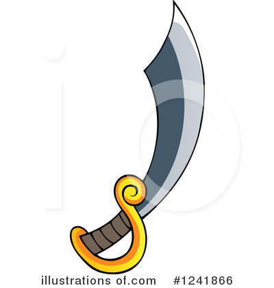Royalty-Free (RF) Sword Clipart Illustration by visekart - Stock Sample #1241866
