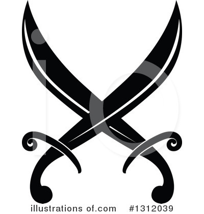 Swordfighting Clipart #1312039 by Vector Tradition SM