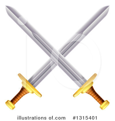 Swordfighting Clipart #1315401 by AtStockIllustration
