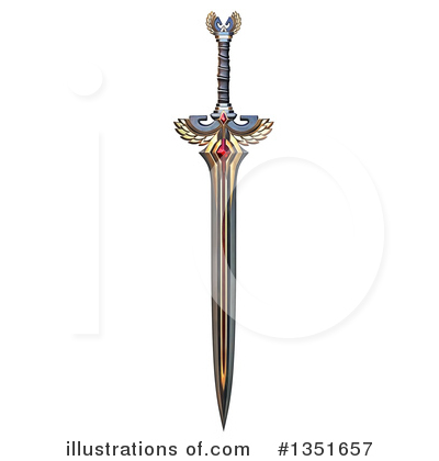 Royalty-Free (RF) Sword Clipart Illustration by Tonis Pan - Stock Sample #1351657