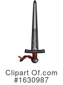 Sword Clipart #1630987 by Chromaco