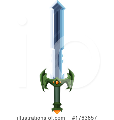Royalty-Free (RF) Sword Clipart Illustration by Vector Tradition SM - Stock Sample #1763857