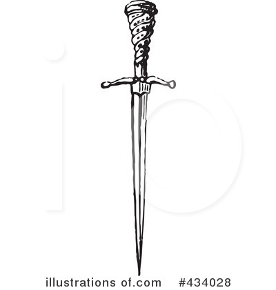 Royalty-Free (RF) Sword Clipart Illustration by BestVector - Stock Sample #434028