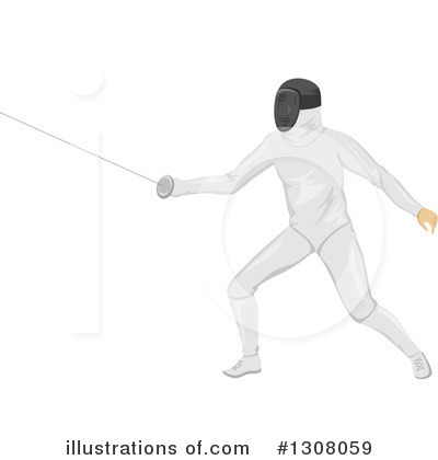 Royalty-Free (RF) Sword Fighting Clipart Illustration by BNP Design Studio - Stock Sample #1308059