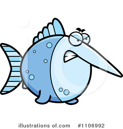 Royalty-Free (RF) Swordfish Clipart Illustration by Cory Thoman - Stock Sample #1106992