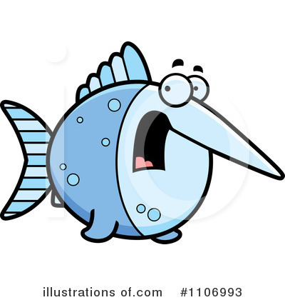 Royalty-Free (RF) Swordfish Clipart Illustration by Cory Thoman - Stock Sample #1106993