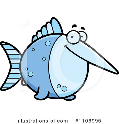 Royalty-Free (RF) Swordfish Clipart Illustration by Cory Thoman - Stock Sample #1106995