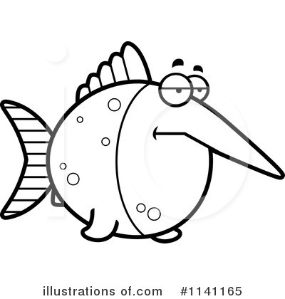 Royalty-Free (RF) Swordfish Clipart Illustration by Cory Thoman - Stock Sample #1141165