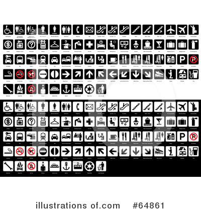Royalty-Free (RF) Symbols Clipart Illustration by J Whitt - Stock Sample #64861