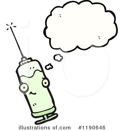 Royalty-Free (RF) Syringe Clipart Illustration by lineartestpilot - Stock Sample #1190646
