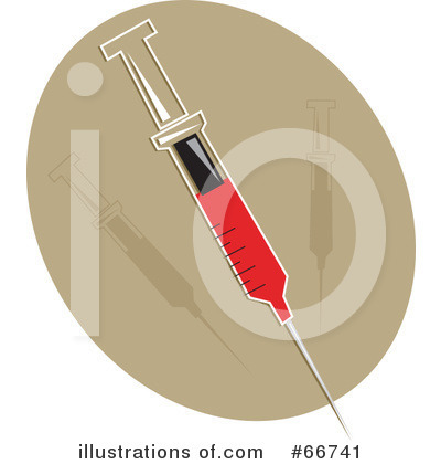 Royalty-Free (RF) Syringe Clipart Illustration by Prawny - Stock Sample #66741