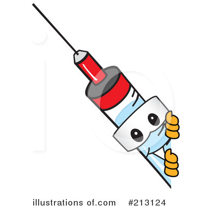 Syringe Mascot Clipart #213124 by Mascot Junction