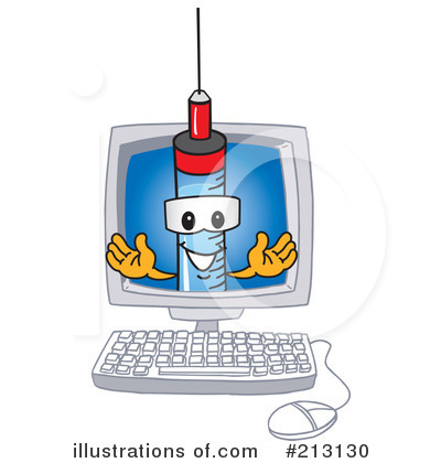 Syringe Mascot Clipart #213130 by Toons4Biz