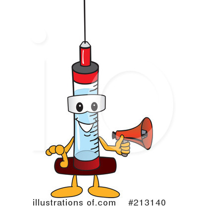 Syringe Mascot Clipart #213140 by Toons4Biz