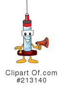 Syringe Mascot Clipart #213140 by Mascot Junction
