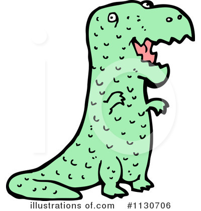 T Rex Clipart #1130706 by lineartestpilot
