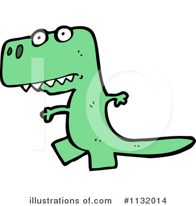 Royalty-Free (RF) T Rex Clipart Illustration by lineartestpilot - Stock Sample #1132014