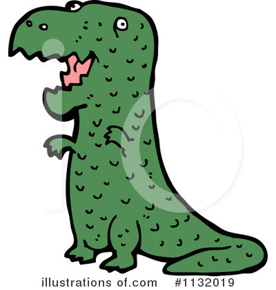 T Rex Clipart #1132019 by lineartestpilot