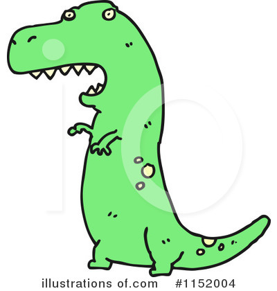 T Rex Clipart #1152004 by lineartestpilot