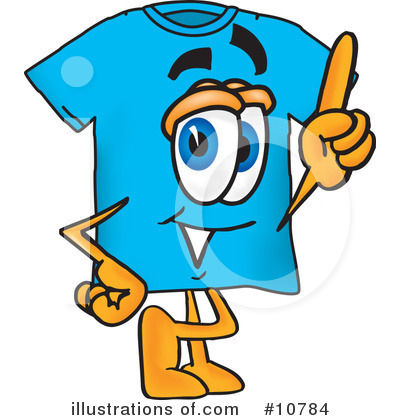 Royalty-Free (RF) T Shirt Clipart Illustration by Mascot Junction - Stock Sample #10784