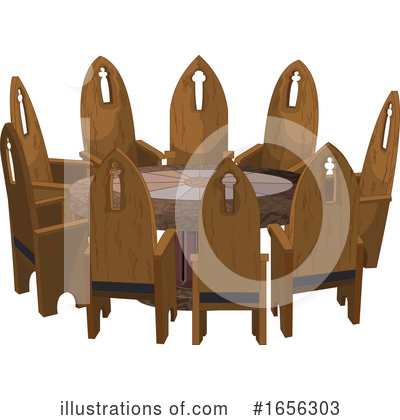 Royalty-Free (RF) Table Clipart Illustration by Pushkin - Stock Sample #1656303