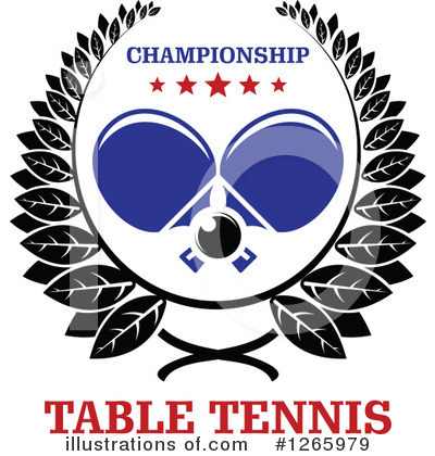 Royalty-Free (RF) Table Tennis Clipart Illustration by Vector Tradition SM - Stock Sample #1265979