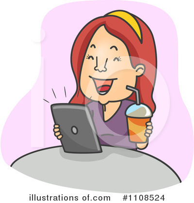 Royalty-Free (RF) Tablet Clipart Illustration by BNP Design Studio - Stock Sample #1108524
