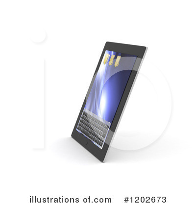 Royalty-Free (RF) Tablet Clipart Illustration by KJ Pargeter - Stock Sample #1202673
