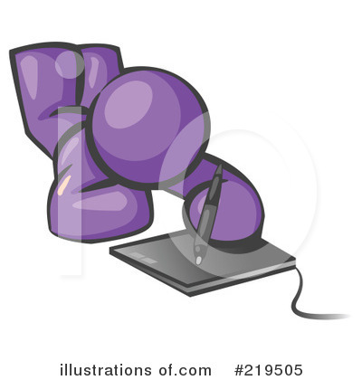 Royalty-Free (RF) Tablet Clipart Illustration by Leo Blanchette - Stock Sample #219505