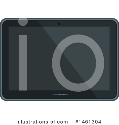 Royalty-Free (RF) Tablet Computer Clipart Illustration by Vector Tradition SM - Stock Sample #1461304