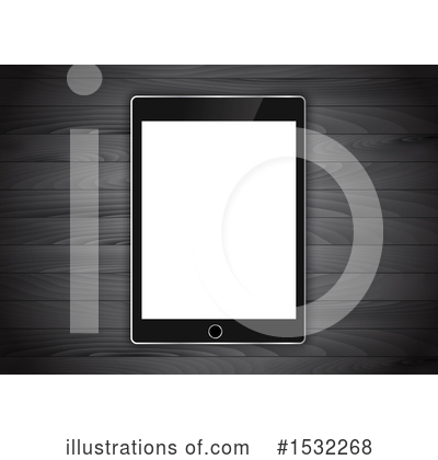 Royalty-Free (RF) Tablet Computer Clipart Illustration by KJ Pargeter - Stock Sample #1532268