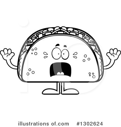 Royalty-Free (RF) Taco Clipart Illustration by Cory Thoman - Stock Sample #1302624