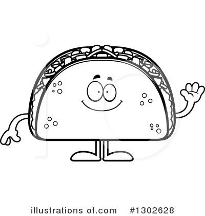 Royalty-Free (RF) Taco Clipart Illustration by Cory Thoman - Stock Sample #1302628