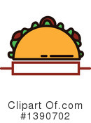 Taco Clipart #1390702 by Vector Tradition SM