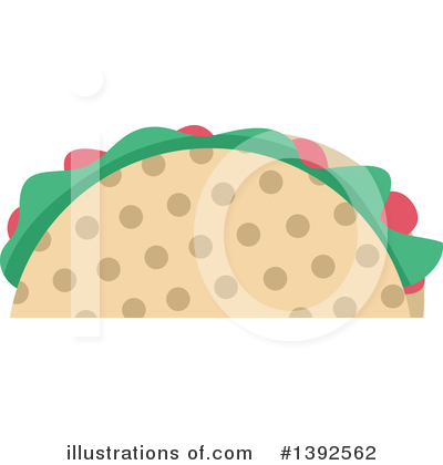 Royalty-Free (RF) Taco Clipart Illustration by BNP Design Studio - Stock Sample #1392562