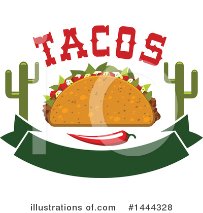 Royalty-Free (RF) Taco Clipart Illustration by Vector Tradition SM - Stock Sample #1444328
