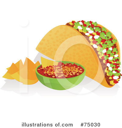 Royalty-Free (RF) Taco Clipart Illustration by Tonis Pan - Stock Sample #75030