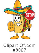 Taco Clipart #8027 by Mascot Junction
