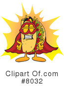 Taco Clipart #8032 by Mascot Junction