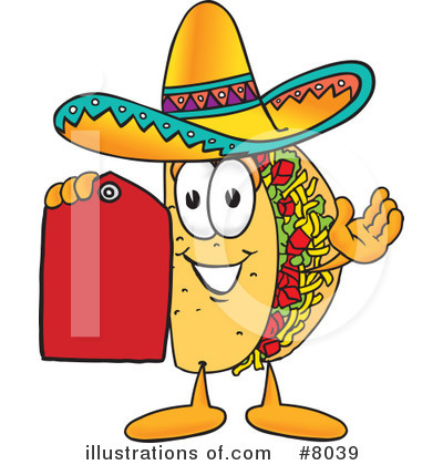 Taco Clipart #8039 by Mascot Junction