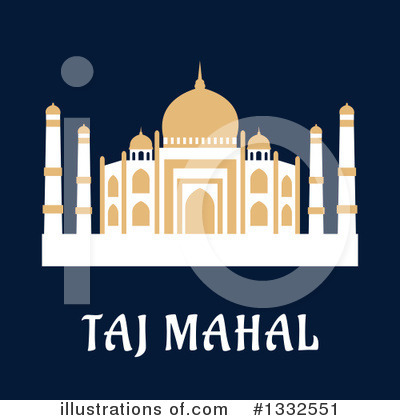 Royalty-Free (RF) Taj Mahal Clipart Illustration by Vector Tradition SM - Stock Sample #1332551