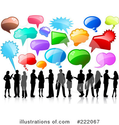 Royalty-Free (RF) Talking Clipart Illustration by KJ Pargeter - Stock Sample #222067