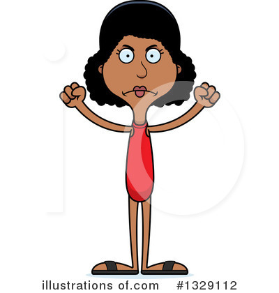 Royalty-Free (RF) Tall Black Woman Clipart Illustration by Cory Thoman - Stock Sample #1329112